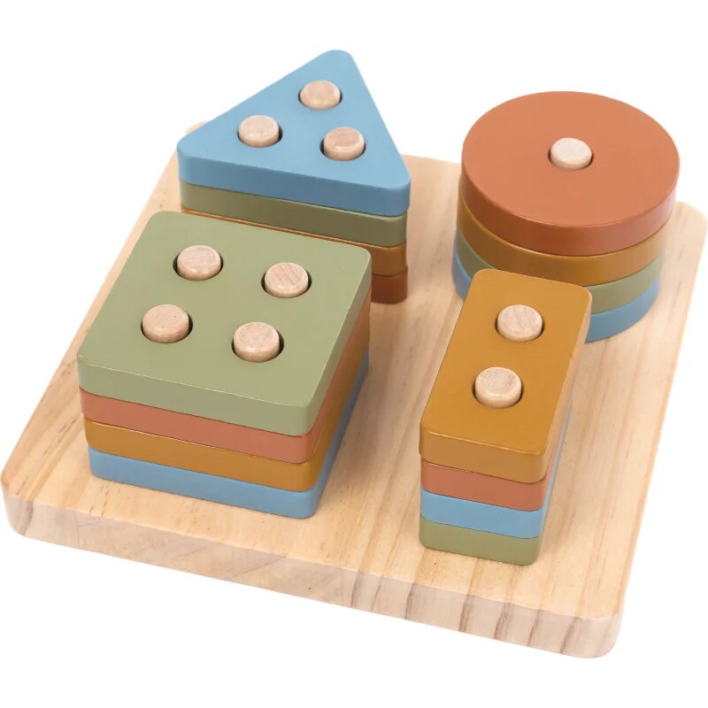 2Kids Toys Colourful Shape Sorter aktivity vkládačka 12m+ 17 ks