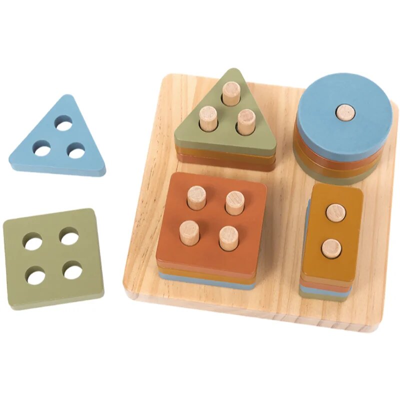 2Kids Toys Colourful Shape Sorter aktivity vkládačka 12m+ 17 ks