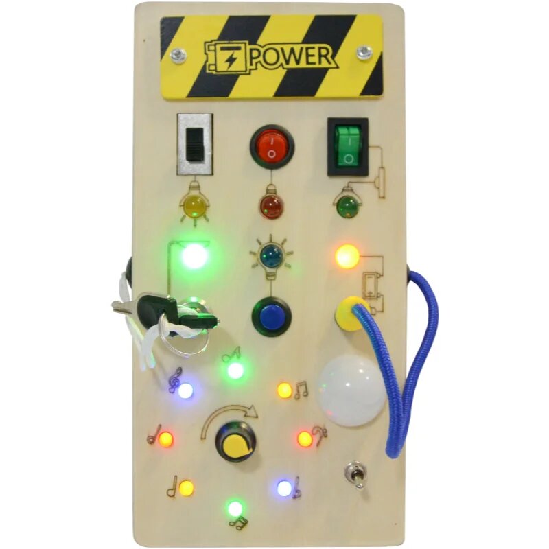 2Kids Toys LED Busy Board aktivity hračka 2y+ 1 ks