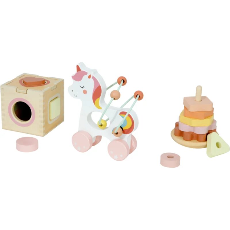 2Kids Toys Motor Skills Toys 3 in 1 Unicorn sada hraček 3 ks