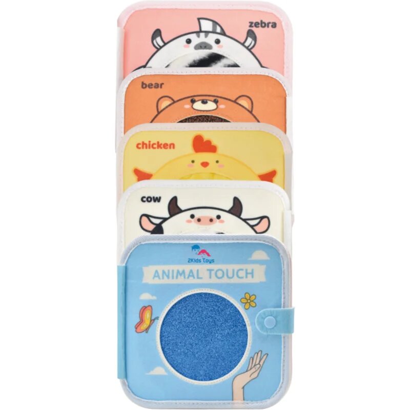 2Kids Toys Sensory Book Animals kontrastní edukativní knížka 1 ks