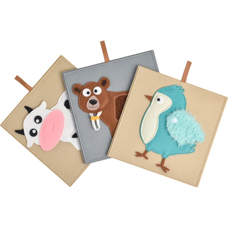 2Kids Toys Sensory Pictures Animals obrázková knížka 6 ks