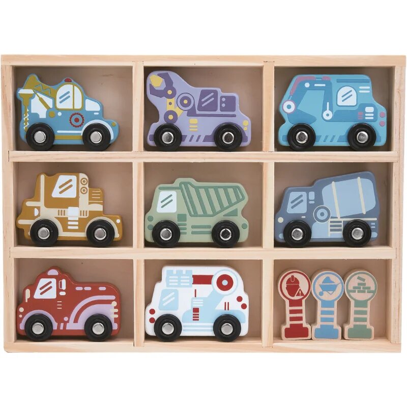 2Kids Toys Wooden Car Set sada hraček 2y+ 12 ks