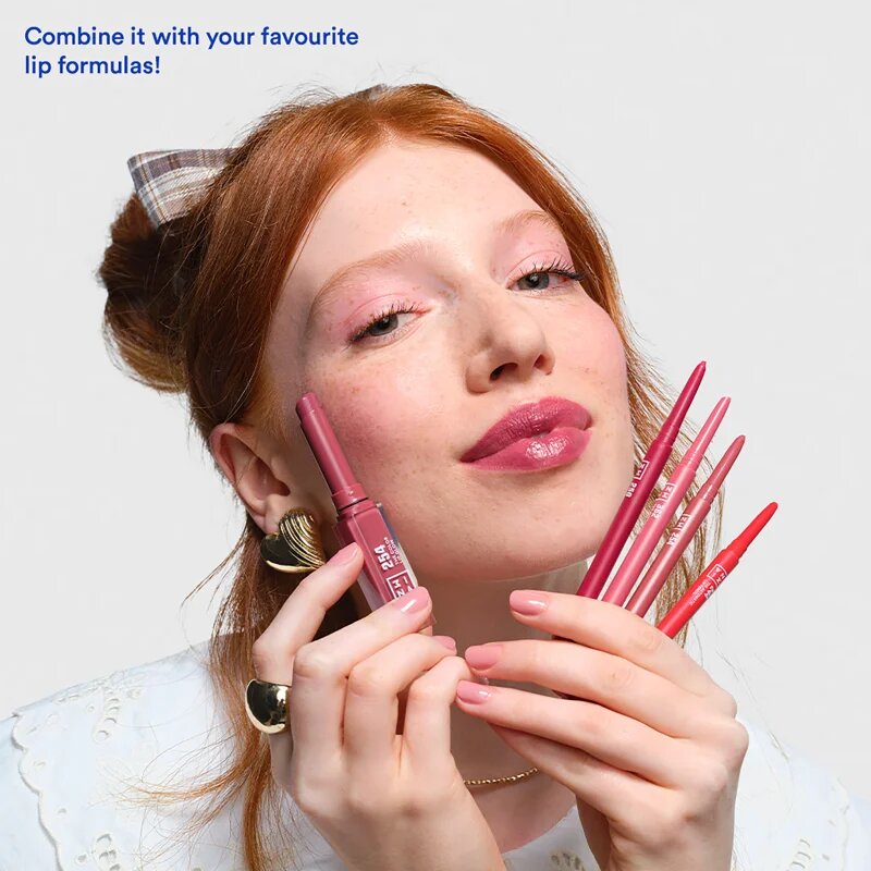 3INA The Automatic Lip Pencil konturovací tužka na rty odstín 371 - Electric Pink 0.35 g