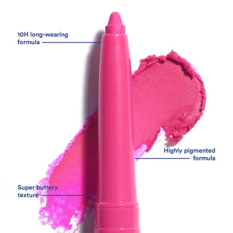 3INA The Automatic Lip Pencil konturovací tužka na rty odstín 371 - Electric Pink 0.35 g