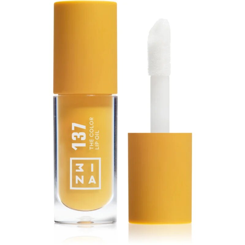 3INA The Color Lip Oil hydratační olej na rty odstín 137 - Bright honey yellow sheer 4 ml