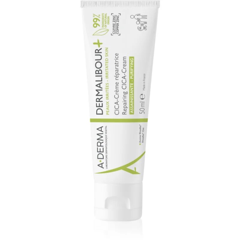 A-Derma Dermalibour+ regenerační krém pro podrážděnou pokožku 50 ml