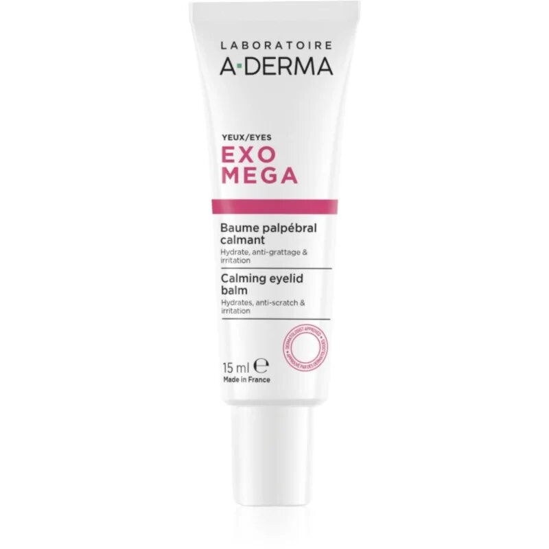 A-Derma Exomega Calming Eyelid Balm zklidňující krém na oční okolí 15 ml