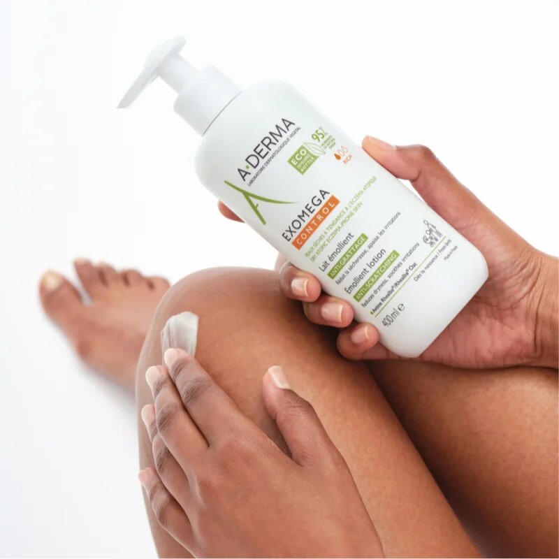 A-Derma Exomega Control Emollient Lotion tělové mléko proti podráždění a svědění pokožky 400 ml