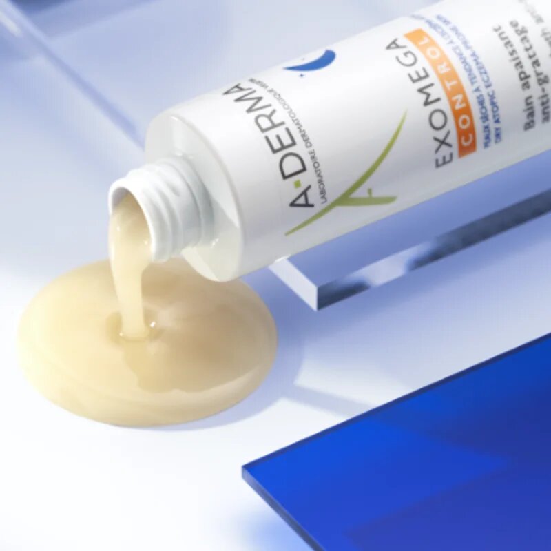 A-Derma Exomega Control Soothing Bath Anti-Scratch zklidňující koupel proti podráždění a svědění pokožky 200 ml