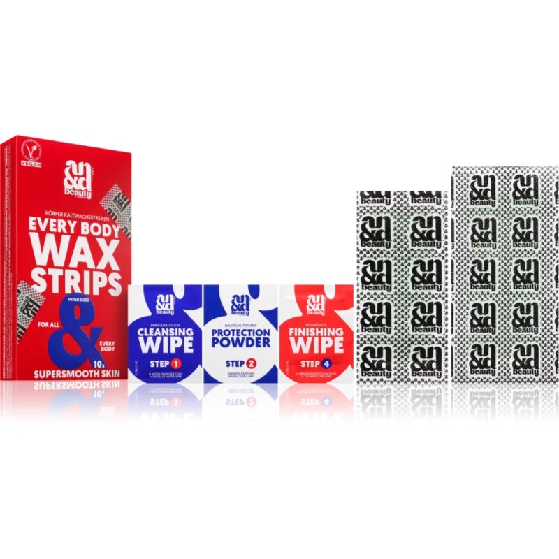 A.N.D. Beauty Wax Strips Every Body voskové depilační pásky na tělo 2x10 ks