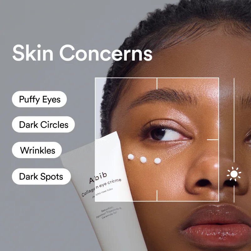 Abib Collagen Eye Crème Jericho Rose Tube lehký oční krém pro výživu a hydrataci 30 ml