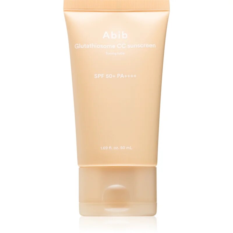 Abib Glutathiosome CC Sunscreen Toning Tube ochranný tónovaný fluid na obličej s rozjasňujícím efektem SPF 50+ 50 ml