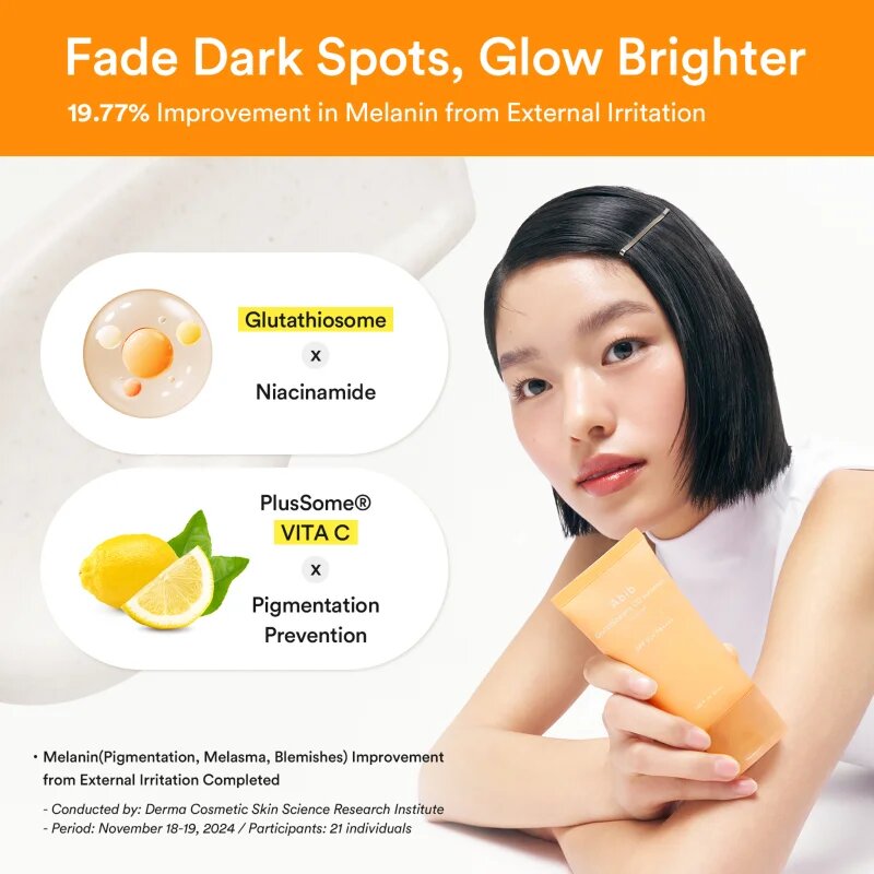 Abib Glutathiosome CC Sunscreen Toning Tube ochranný tónovaný fluid na obličej s rozjasňujícím efektem SPF 50+ 50 ml