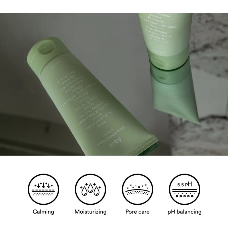 Abib Heartleaf Mild Foam Cleanser zklidňující čisticí pěna pro problematickou pleť akné 150 ml