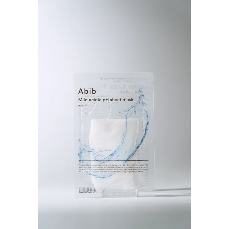 Abib Mild Acidic pH Sheet Mask Aqua Fit plátýnková maska pro intenzivní hydrataci pleti 30 ml