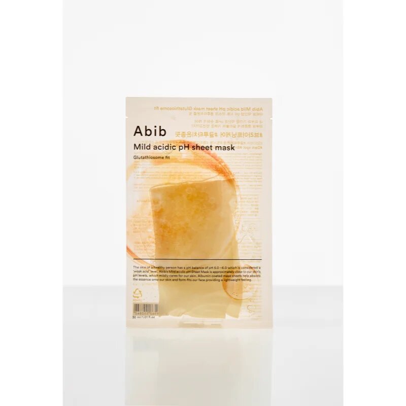 Abib Mild Acidic pH Sheet Mask Glutathiosome Fit rozjasňující plátýnková maska s hydratačním účinkem 30 ml