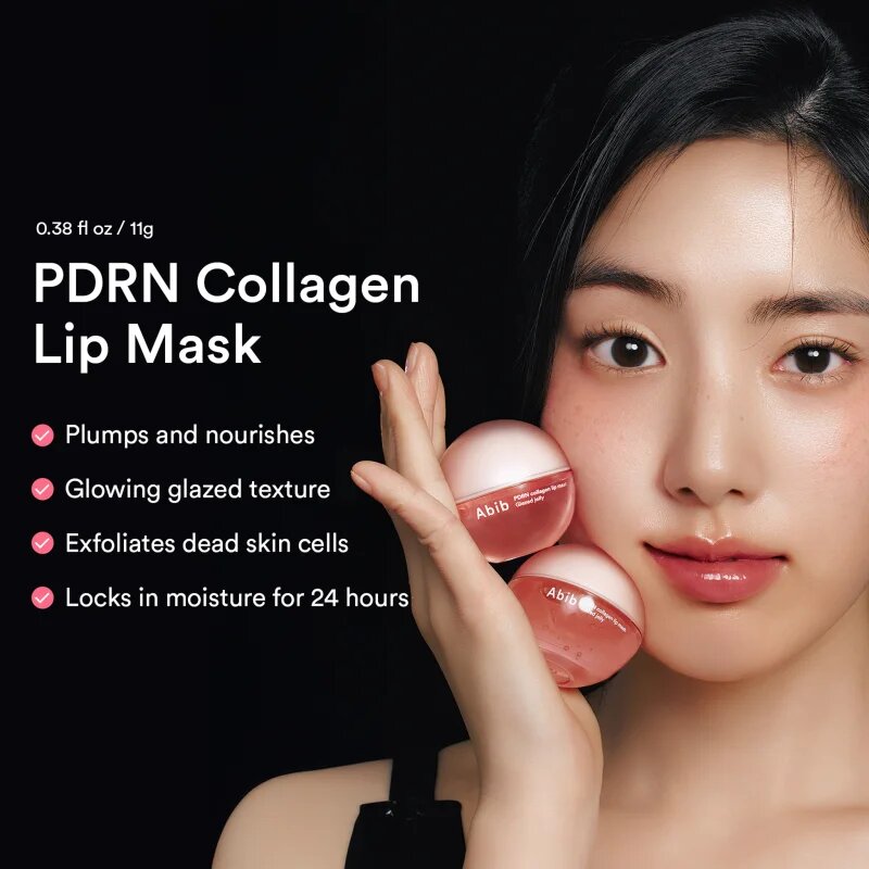 Abib PDRN Collagen Lip Mask Glazed Jelly regenerační a hydratační péče na rty 11 g