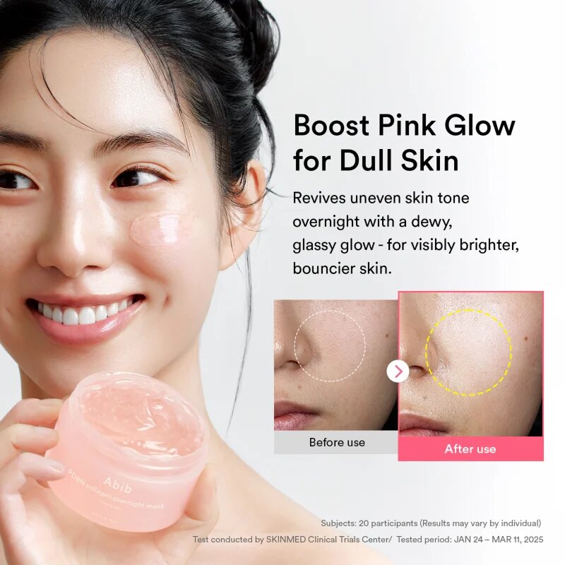 Abib PDRN Collagen Overnight Mask Firming Jelly zpevňující noční pleťová maska s hydratačním účinkem 80 ml