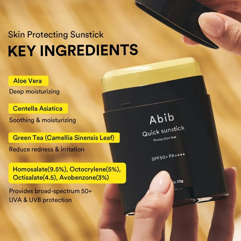 Abib Quick Sunstick Protection Bar opalovací krém v tyčince s hydratačním účinkem SPF 50+ 22 g
