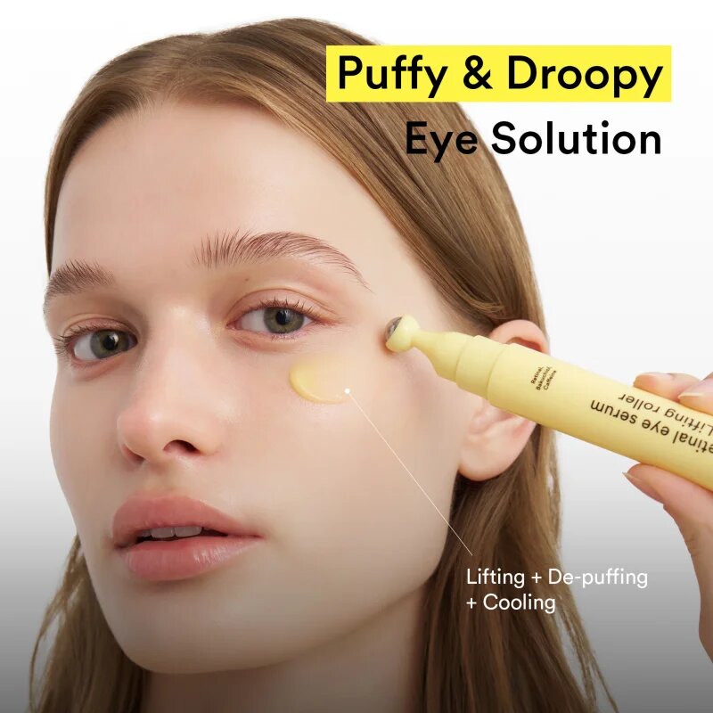 Abib Retinal Eye Serum Lifting Roller chladivý oční roll-on proti vráskám otokům a tmavým kruhům 15 ml