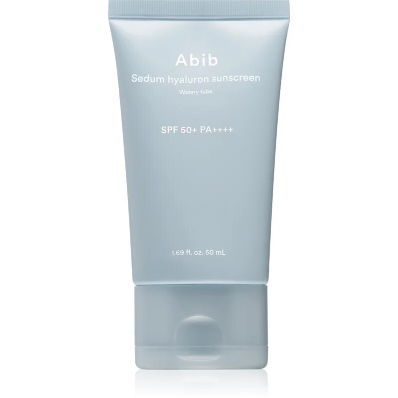 Abib Sedum Hyaluron Watery Tube Sunscreen opalovací krém na obličej se zklidňujícím účinkem SPF 50+ 50 ml