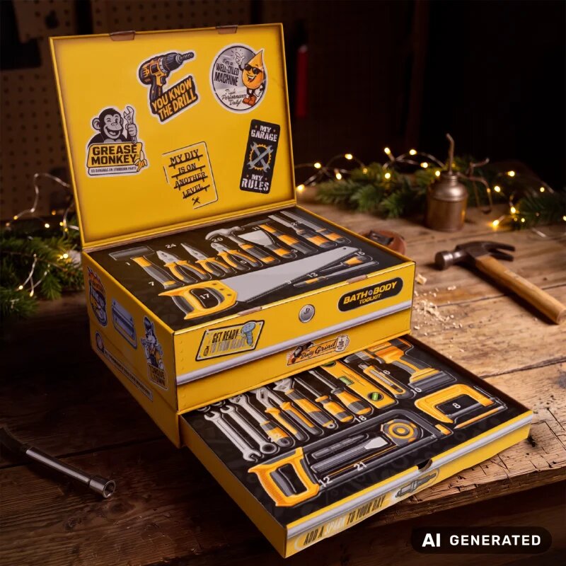 Accentra 24 Advent Calendar Bath & Body Toolkit adventní kalendář pro muže 1 ks