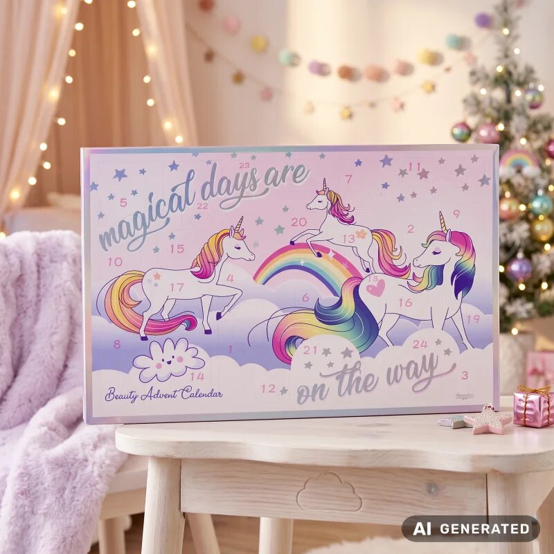 Accentra Beauty Advent Calendar Unicorn adventní kalendář pro děti