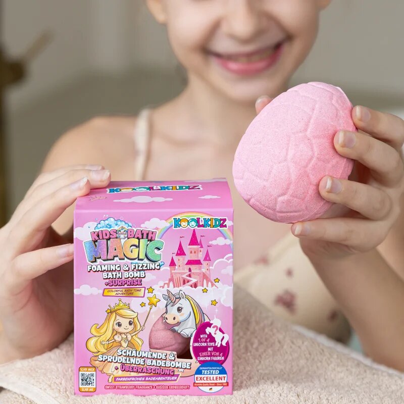 Accentra KOOLKIDZ koupelová bomba pro děti s překvapením 160 g