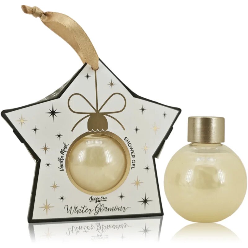Accentra Winter Glamour Shower Gel sprchový gel s vůní Vanilla and Musk 60 ml
