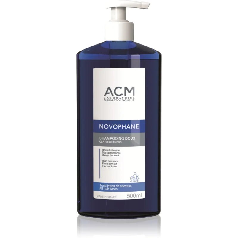 ACM Novophane Gentle Shampoo extra jemný šampon pro všechny typy vlasů 500 ml