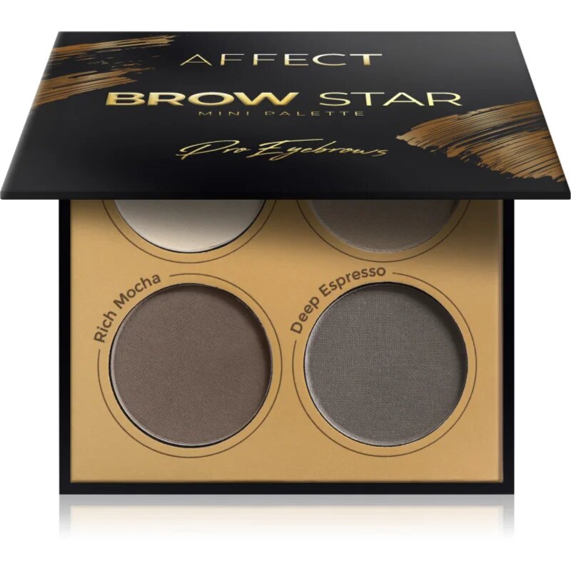Affect Brow Star paletka pudrových stínů na obočí 4x2 g