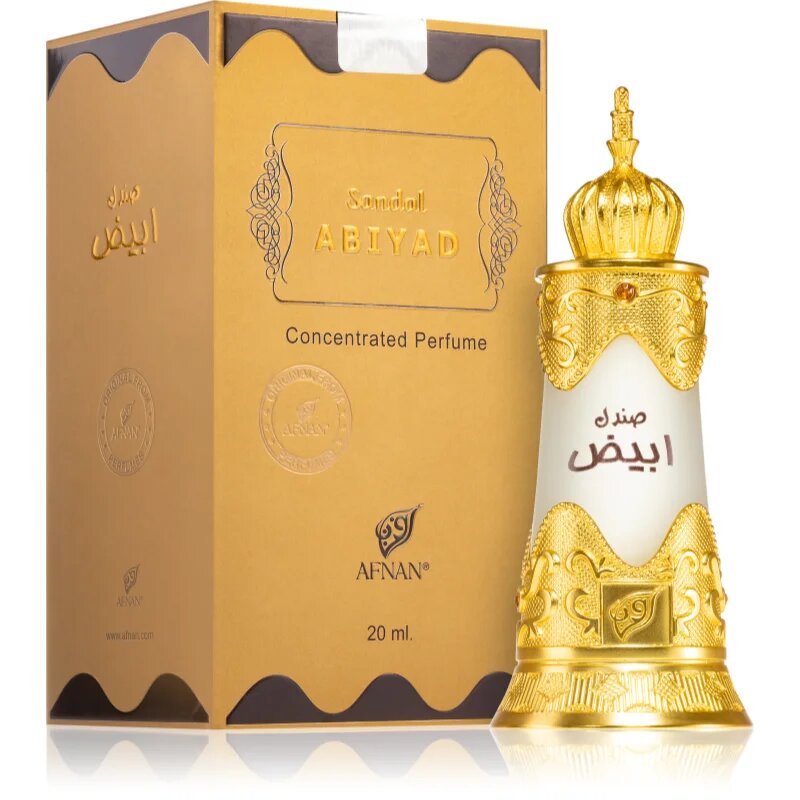 Afnan Sandal Abiyad parfémovaný olej unisex 20 ml