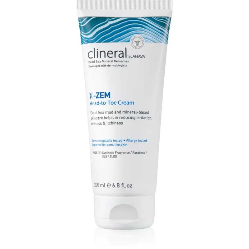 AHAVA Clineral X-ZEM intenzivní krém na celé tělo proti podráždění a svědění pokožky 200 ml