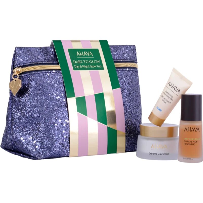 AHAVA Dare to Glow Day & Night Glow Trio dárková sada pro hydrataci a vypnutí pokožky