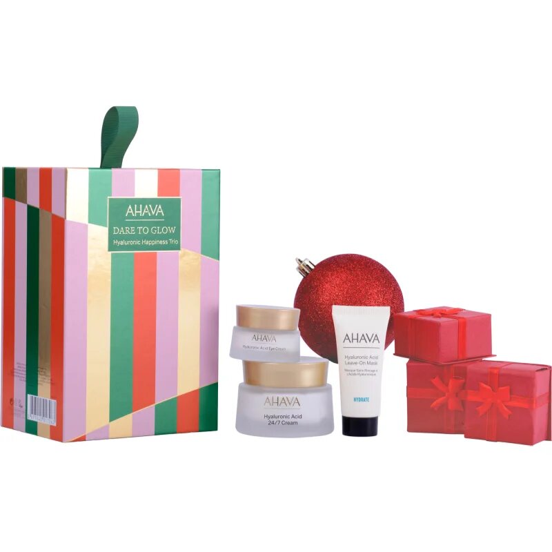 AHAVA Dare to Glow Hyaluronic Happiness Trio dárková sada pro intenzivní hydrataci