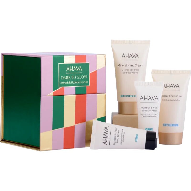 AHAVA Dare to Glow Refresh & Hydrate Express dárková sada na tělo a obličej