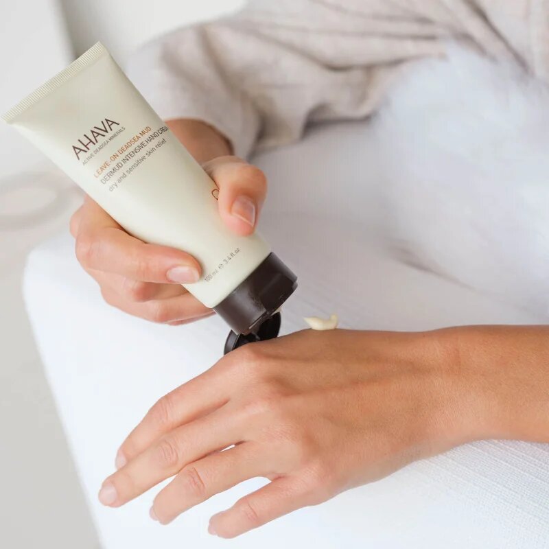 AHAVA Dead Sea Mud intenzivní krém na ruce pro suchou a citlivou pokožku 100 ml