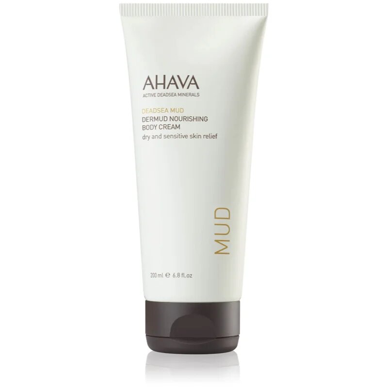 AHAVA Dead Sea Mud výživný tělový krém pro suchou a citlivou pokožku 200 ml