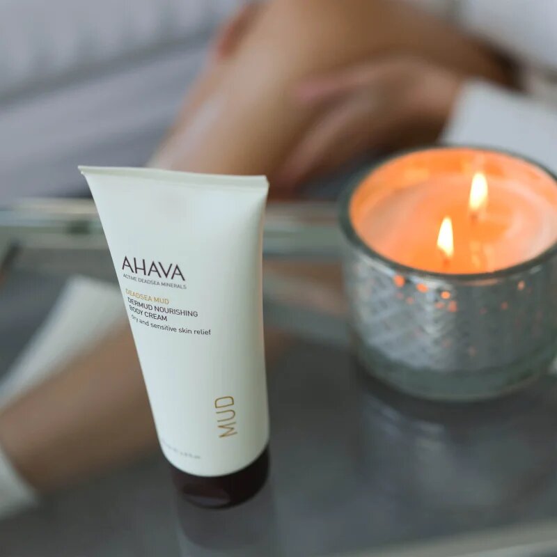 AHAVA Dead Sea Mud výživný tělový krém pro suchou a citlivou pokožku 200 ml