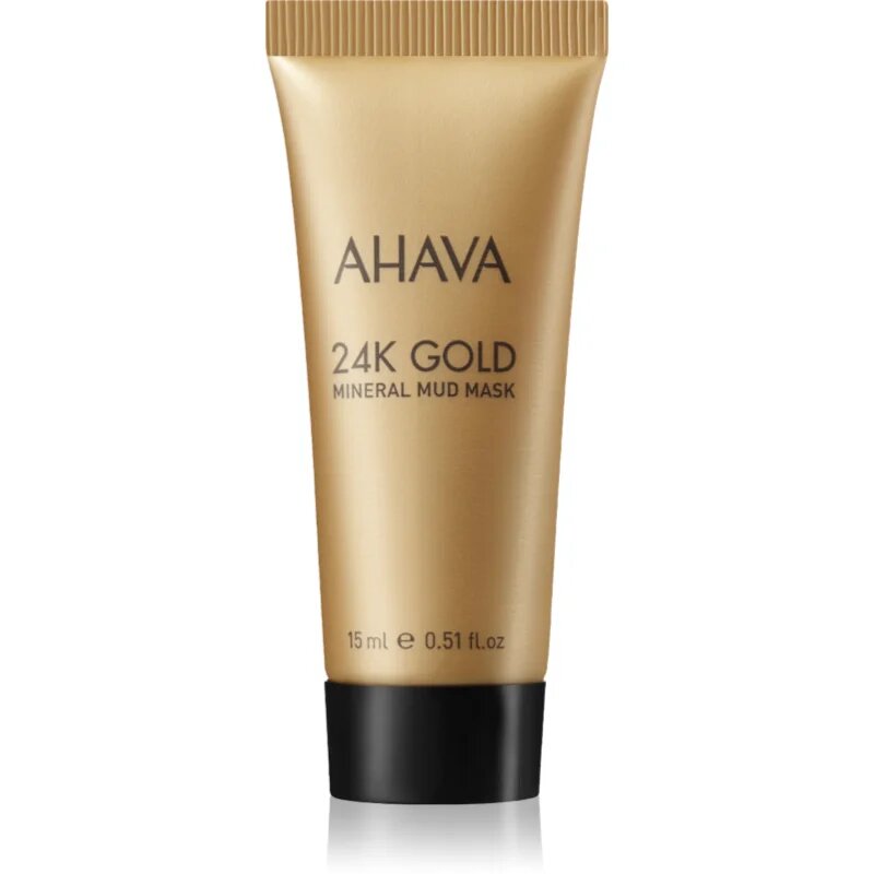 AHAVA Mineral Mud 24K Gold minerální bahenní maska s 24karátovým zlatem 15 ml