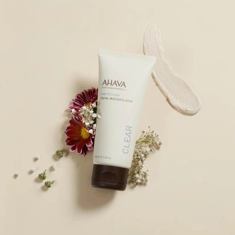 AHAVA Time To Clear bahenní peeling na obličej 100 ml