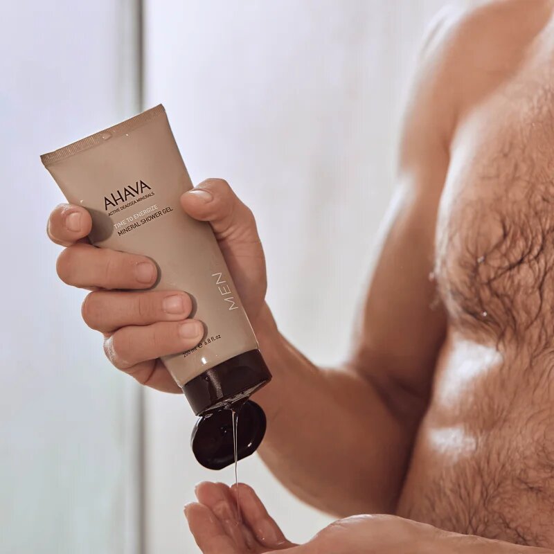 AHAVA Time To Energize Men minerální sprchový gel 200 ml