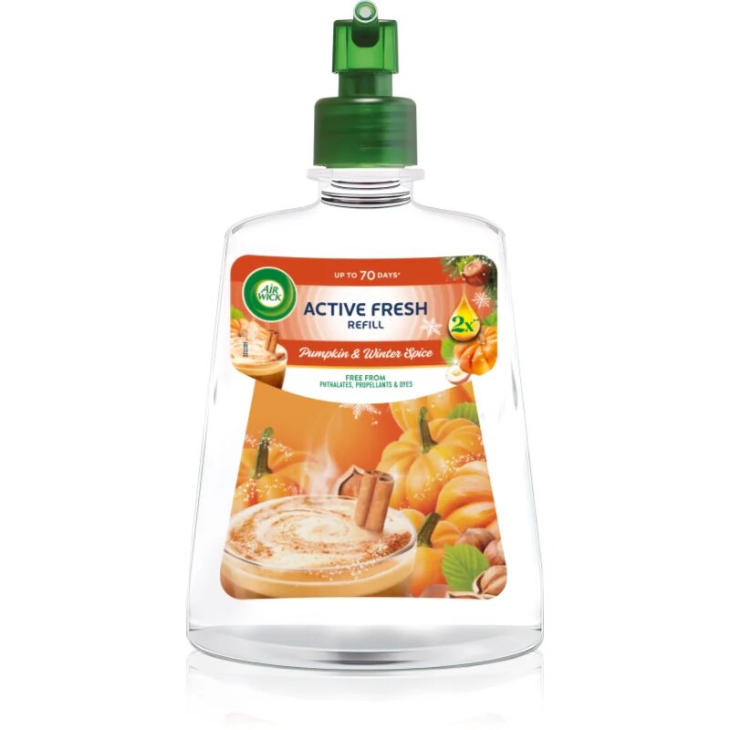 Air Wick Active Fresh Dýně a podzimní koření osvěžovač vzduchu – náhradní náplň 228 ml
