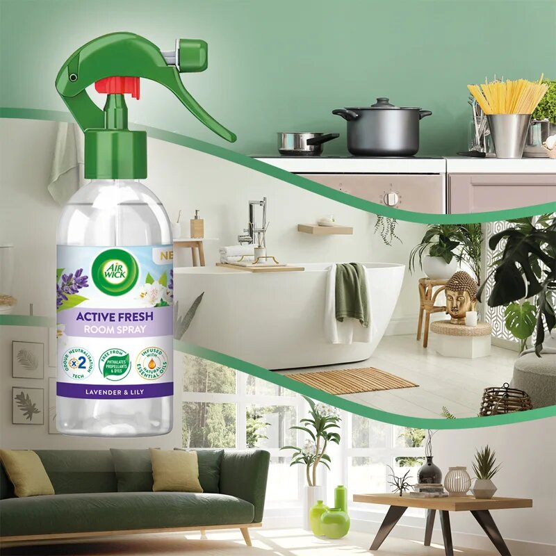 Air Wick Active Fresh Spray Lavender & Lily bytový sprej s vůní levandule 237 ml