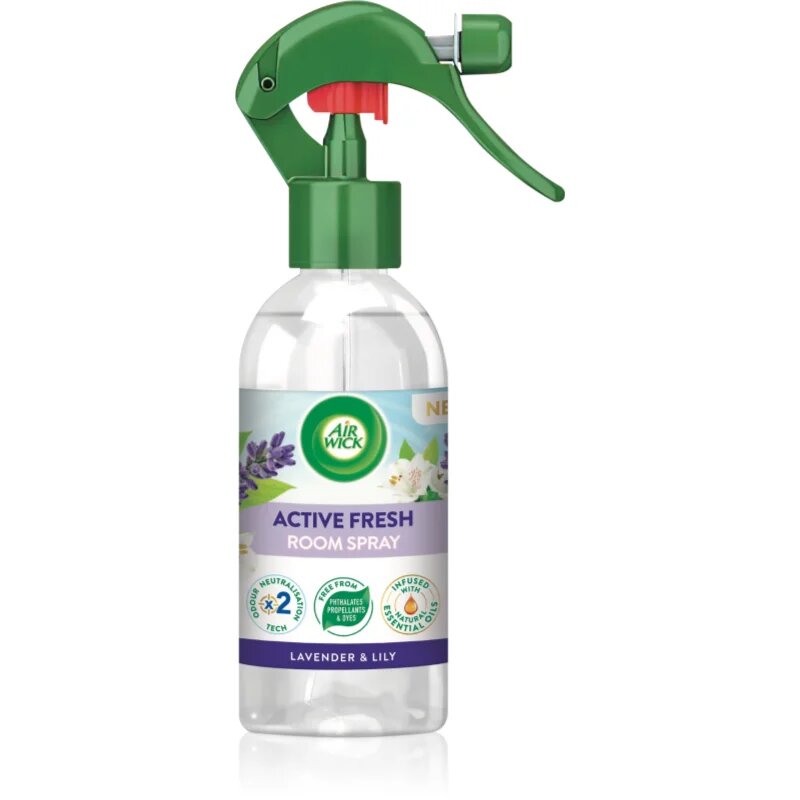Air Wick Active Fresh Spray Levandule a lilie bytový sprej s vůní levandule 237 ml