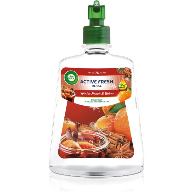 Air Wick Active Fresh Zimní punč osvěžovač vzduchu – náhradní náplň 228 ml