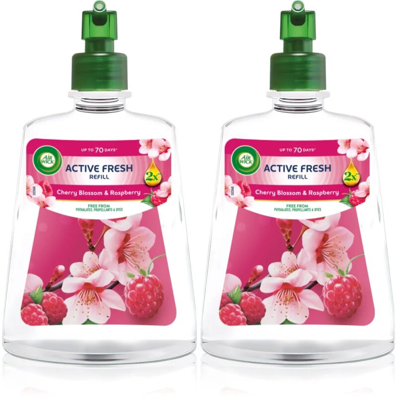 Air Wick Cherry Blossom & Raspberry Duo osvěžovač vzduchu – náhradní náplň