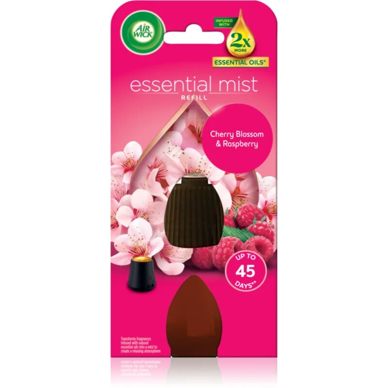 Air Wick Essential Mist Cherry Blossom & Raspberry náplň do aroma difuzérů 20 ml