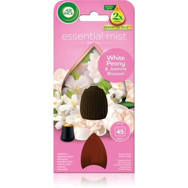 Air Wick Essential Mist Pivoňka a jasmínový květ náplň do aroma difuzérů 20 ml